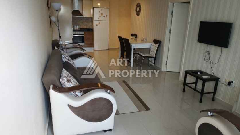 Квартира 2+1 в престижном ЖК всего 650 м от моря в Махмутларе - Ракурс 44
