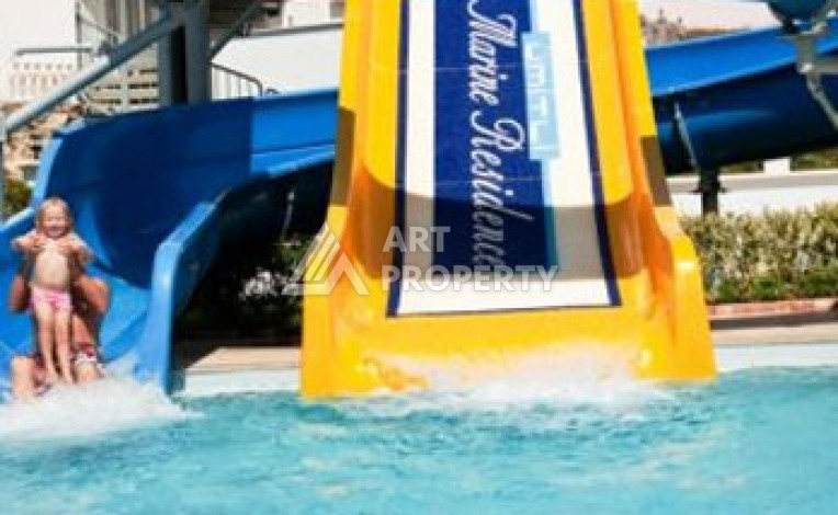 Квартира 2+1 в престижном ЖК всего 650 м от моря в Махмутларе - Ракурс 64