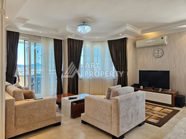 Светлая квартира 2+1 с видом на море в Махмутларе, 117 кв.м. - Ракурс 3