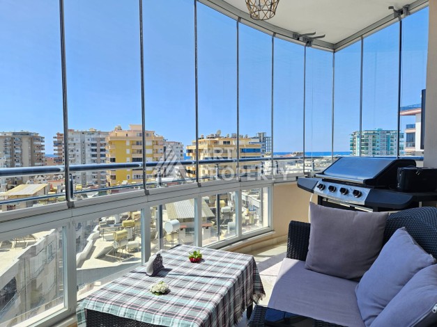 Светлая квартира 2+1 с видом на море в Махмутларе, 117 кв.м. - Ракурс 12