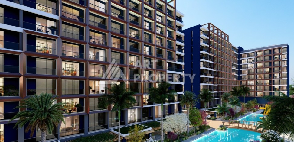 Старт строительства инвестиционного проекта с квартирами 0+1, 1+1, 2+1 в 520 метрах от моря. Томюк, Мерсин. - Ракурс 8