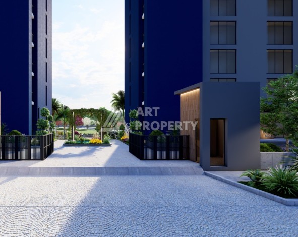 Старт строительства инвестиционного проекта с квартирами 0+1, 1+1, 2+1 в 520 метрах от моря. Томюк, Мерсин. - Ракурс 13