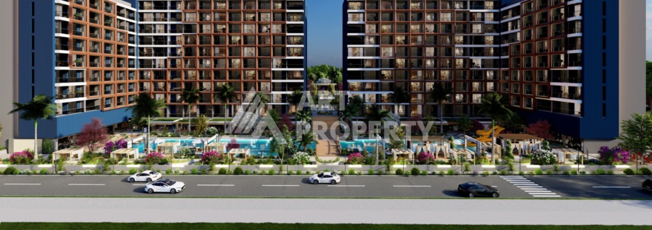 Старт строительства инвестиционного проекта с квартирами 0+1, 1+1, 2+1 в 520 метрах от моря. Томюк, Мерсин. - Ракурс 14