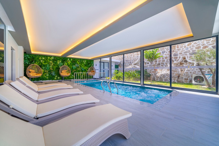 Квартира 1+1 в новом комплексе с инфраструктурой 5* отеля в тихом месте Махмутлара, 75 м2 - Ракурс 30