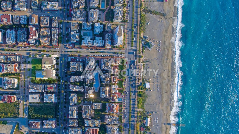 Эксклюзивная квартира у моря 2+1, всего 120 м до пляжа. Махмутлар, Алания - Ракурс 32