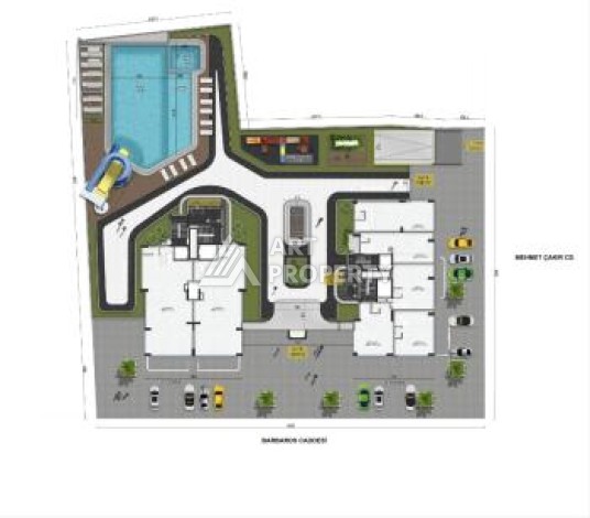 Эксклюзивная квартира у моря 2+1, всего 120 м до пляжа. Махмутлар, Алания - Ракурс 36