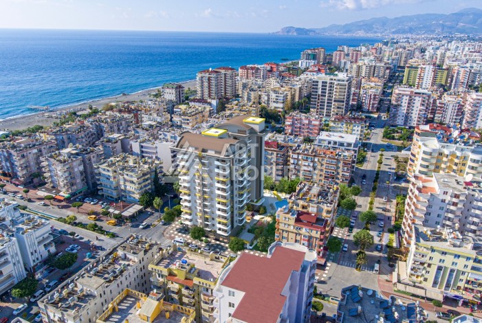 Эксклюзивная квартира у моря 2+1, всего 120 м до пляжа. Махмутлар, Алания - Ракурс 37
