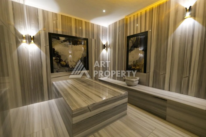 Эксклюзивная квартира у моря 2+1, всего 120 м до пляжа. Махмутлар, Алания - Ракурс 48