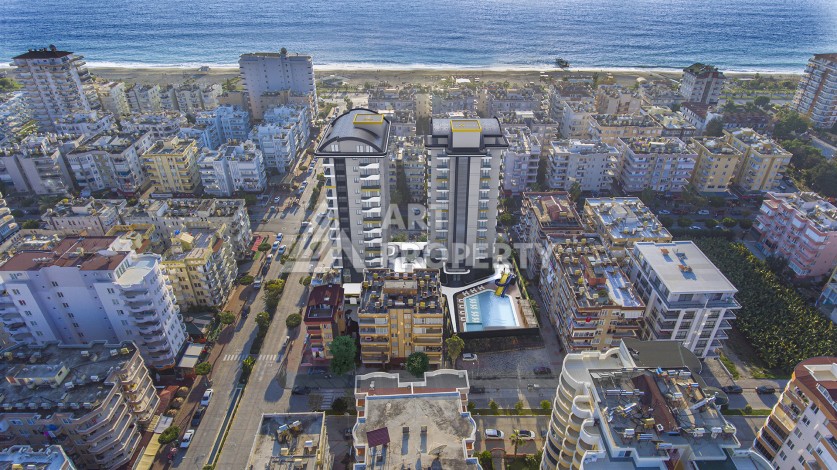 Эксклюзивная квартира у моря 2+1, всего 120 м до пляжа. Махмутлар, Алания - Ракурс 53