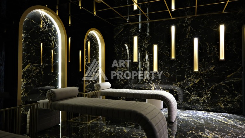 Квартира 2+1 в стильной резиденции в 250 м от моря. Центр, Алания - Ракурс 27