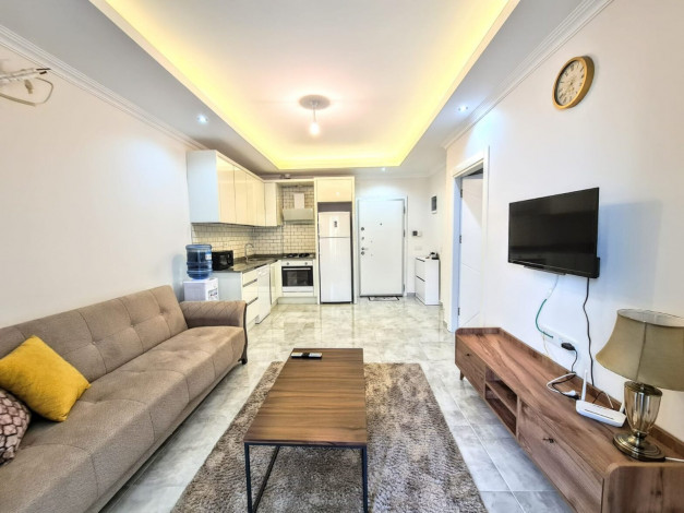 Двухкомнатная квартира с мебелью и техникой в районе Махмутлар, Алания, 65 м2 - Ракурс 2