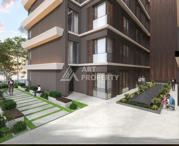 Современные квартиры 1+1, 2+1 и дуплексы 3+1 в Каитхане. Выгодное вложение в недвижимость Стамбула - Ракурс 2