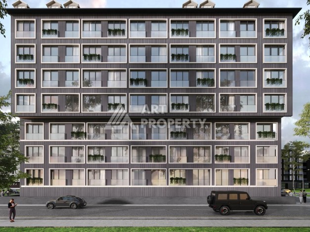 Современные квартиры 1+1, 2+1 и дуплексы 3+1 в Каитхане. Выгодное вложение в недвижимость Стамбула - Ракурс 17