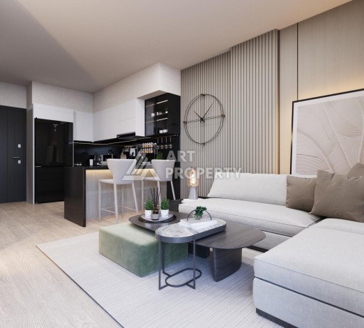 Современные квартиры 1+1, 2+1 и дуплексы 3+1 в Каитхане. Выгодное вложение в недвижимость Стамбула - Ракурс 30