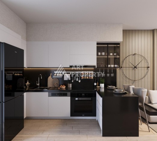 Современные квартиры 1+1, 2+1 и дуплексы 3+1 в Каитхане. Выгодное вложение в недвижимость Стамбула - Ракурс 31