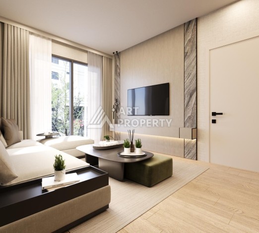 Современные квартиры 1+1, 2+1 и дуплексы 3+1 в Каитхане. Выгодное вложение в недвижимость Стамбула - Ракурс 32