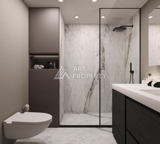 Современные квартиры 1+1, 2+1 и дуплексы 3+1 в Каитхане. Выгодное вложение в недвижимость Стамбула - Ракурс 37