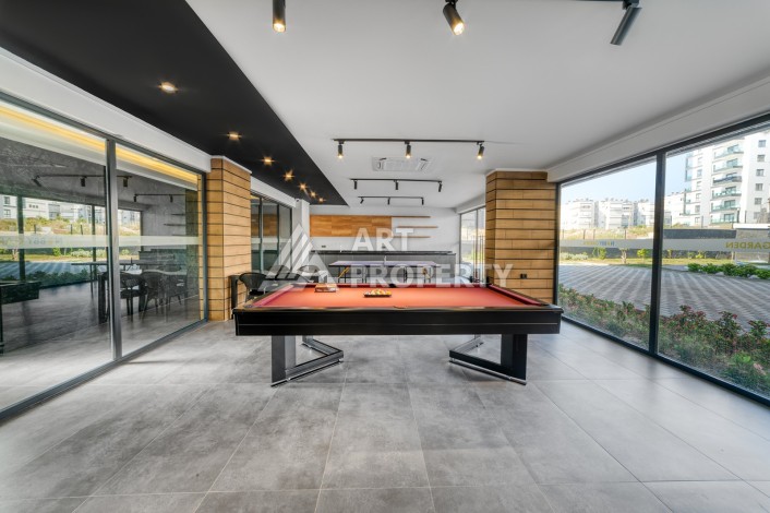 Квартира 1+1 с видом на бассейн в Авсалларе, 57,5 м² - Ракурс 13