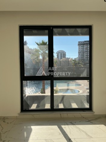 Квартира 1+1 с видом на бассейн в Авсалларе, 57,5 м² - Ракурс 49