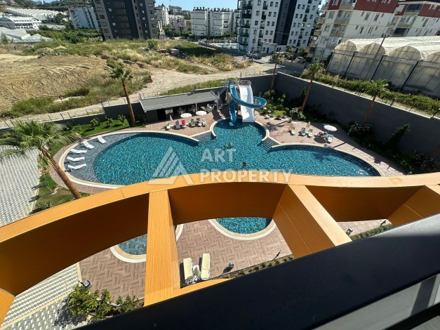 Квартира 2+1 с мебелью в стильной резиденции, 101 кв.м. Авсаллар, Алания - Ракурс 43