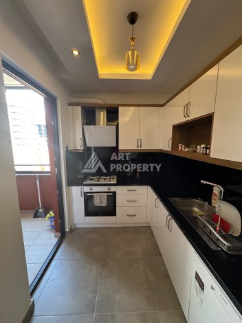 Квартира 1+1 с мебелью, 350 м от моря в центре Махмутлара - Ракурс 12