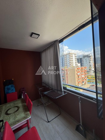 Квартира 1+1 с мебелью, 350 м от моря в центре Махмутлара - Ракурс 19