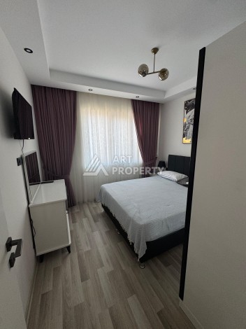 Квартира 1+1 с мебелью, 350 м от моря в центре Махмутлара - Ракурс 23