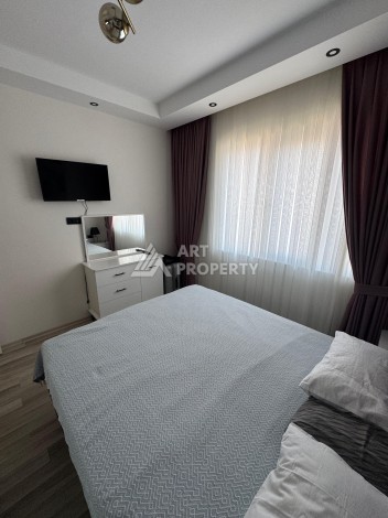 Квартира 1+1 с мебелью, 350 м от моря в центре Махмутлара - Ракурс 25