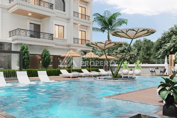 Квартиры в рассрочку на 36 месяцев от 56 до 177 кв.м в центре Махмутлара - Ракурс 14