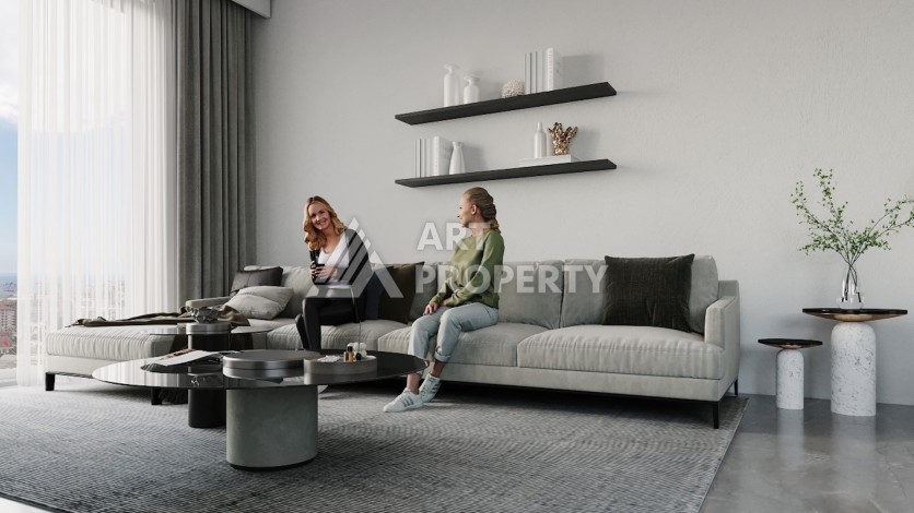 Квартиры в рассрочку на 36 месяцев от 56 до 177 кв.м в центре Махмутлара - Ракурс 37