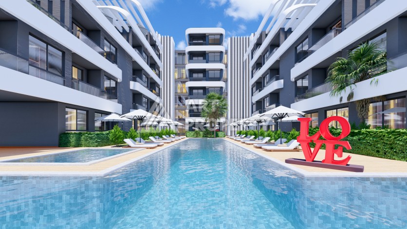 Квартиры от 50 до 165 кв.м в инновационном проекте. Алтынташ, Анталия. - Ракурс 5