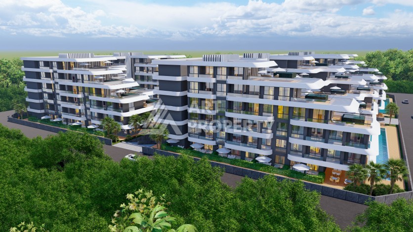 Квартиры от 50 до 165 кв.м в инновационном проекте. Алтынташ, Анталия. - Ракурс 8