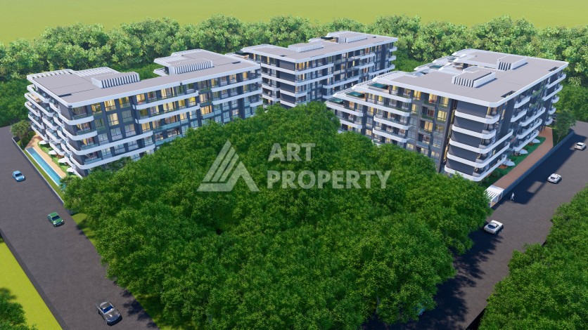 Квартиры от 50 до 165 кв.м в инновационном проекте. Алтынташ, Анталия. - Ракурс 9