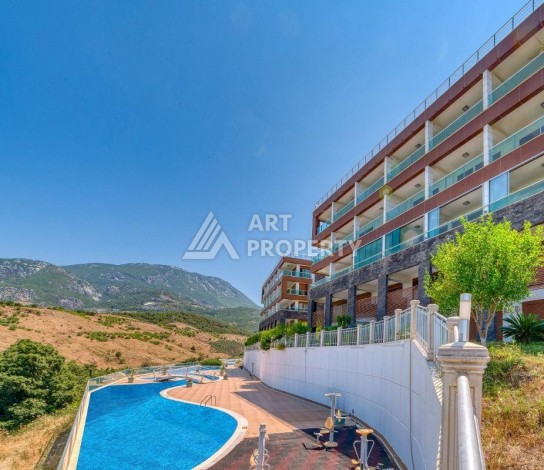 Видовая квартира 3+1 в элитной резиденции 145 кв.м. Каргыджак, Алания - Ракурс 2