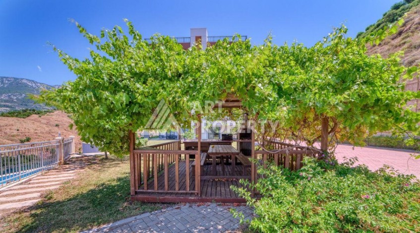 Видовая квартира 3+1 в элитной резиденции 145 кв.м. Каргыджак, Алания - Ракурс 6