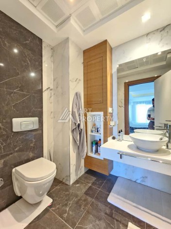 Видовая квартира 3+1 в элитной резиденции 145 кв.м. Каргыджак, Алания - Ракурс 27