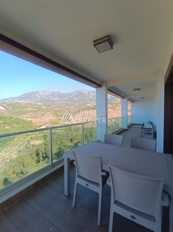 Видовая квартира 3+1 в элитной резиденции 145 кв.м. Каргыджак, Алания - Ракурс 32