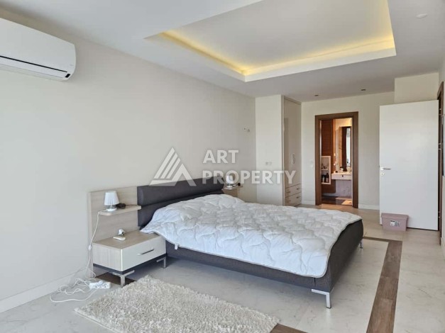 Видовая квартира 3+1 в элитной резиденции 145 кв.м. Каргыджак, Алания - Ракурс 44