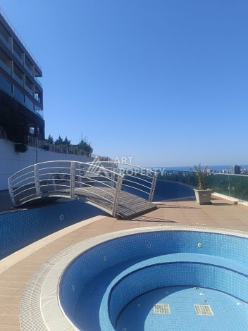 Видовая квартира 3+1 в элитной резиденции 145 кв.м. Каргыджак, Алания - Ракурс 54