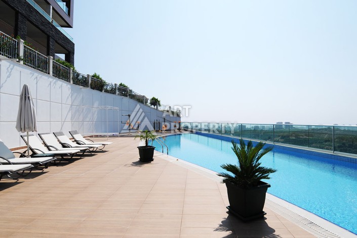 Видовая квартира 3+1 в элитной резиденции 145 кв.м. Каргыджак, Алания - Ракурс 58