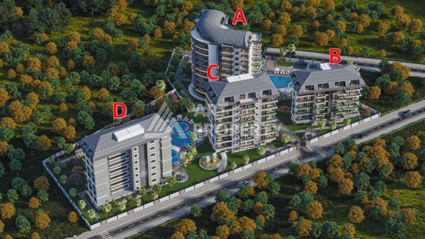 Две новые квартиры 2+1 и 5+1 в Авсалларе. Современное жилье у моря. - Ракурс 0