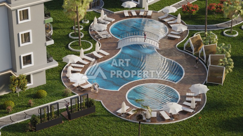 Две новые квартиры 2+1 и 5+1 в Авсалларе. Современное жилье у моря. - Ракурс 10