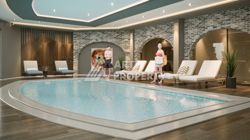 Две новые квартиры 2+1 и 5+1 в Авсалларе. Современное жилье у моря. - Ракурс 30