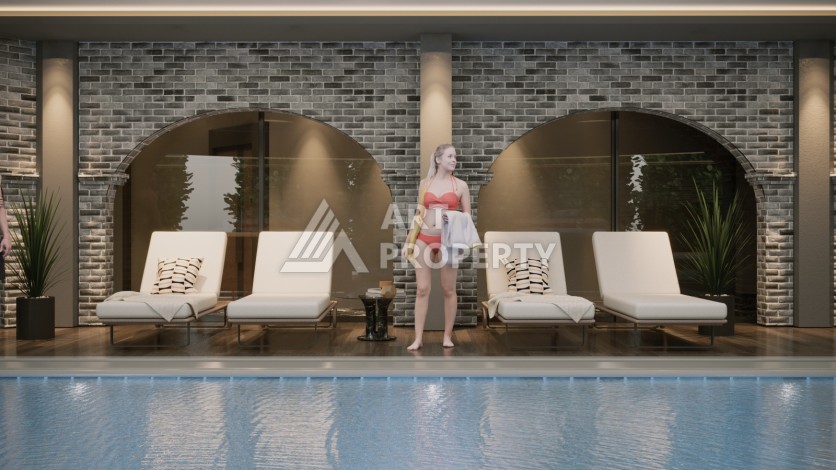 Две новые квартиры 2+1 и 5+1 в Авсалларе. Современное жилье у моря. - Ракурс 32