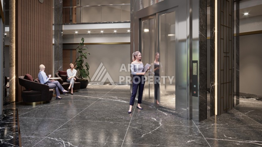 Две новые квартиры 2+1 и 5+1 в Авсалларе. Современное жилье у моря. - Ракурс 34