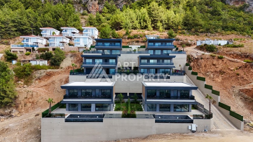 Виллы 305 м² с приватными бассейнами, сауной и садом. Бекташ, Алания - Ракурс 1
