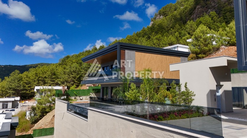 Виллы 305 м² с приватными бассейнами, сауной и садом. Бекташ, Алания - Ракурс 12