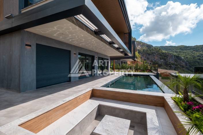 Виллы 305 м² с приватными бассейнами, сауной и садом. Бекташ, Алания - Ракурс 22