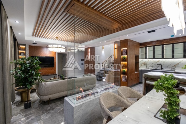 Виллы 305 м² с приватными бассейнами, сауной и садом. Бекташ, Алания - Ракурс 27