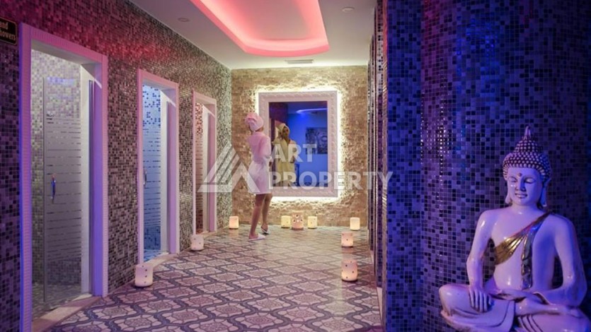 Квартира 1+1 с видом на море и крепость, 75 кв.м. В ЖК уровня 5 звезд в Оба - Ракурс 10